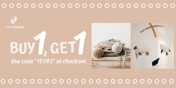 Baby Stuff Buy One Get One Sale Twitter Post