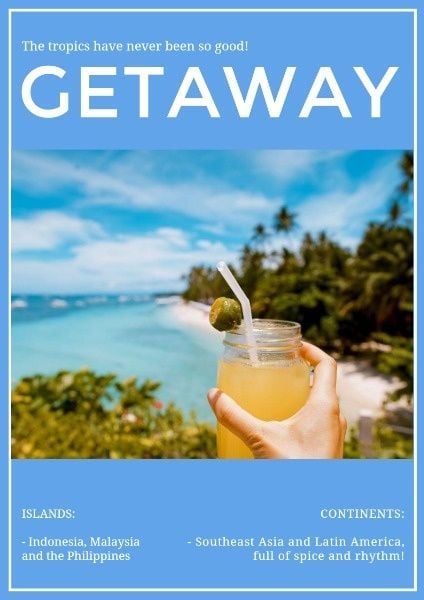 ad, advertisement, promotion, Tropical Vacation Poster Template