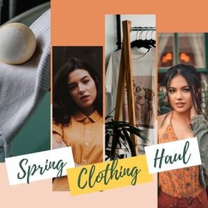 Spring Clothing Haul Vlog Instagram Post