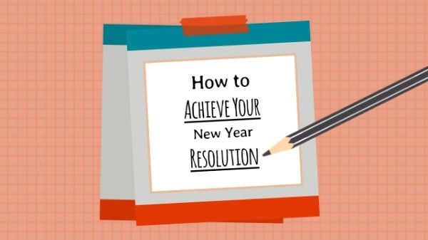 achieve, new start, determination, New Year's Resolution Youtube Thumbnail Template