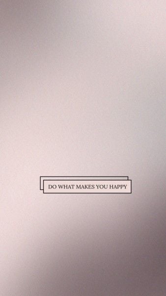 Grey Happy Life Quote Mobile Wallpaper