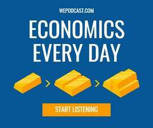 Blue Economics Podcast Banner Ads Large Rectangle