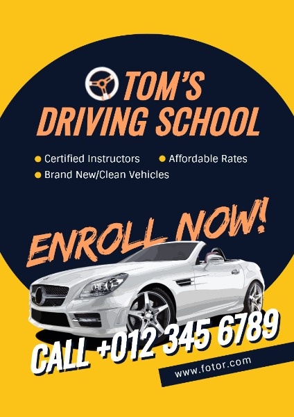 Driving School Poster