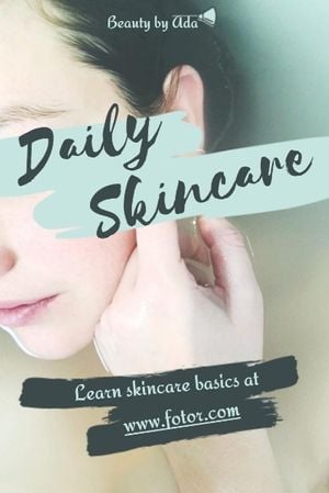 beauty, article, makeup, Daily Skincare Blog Pinterest Post Template