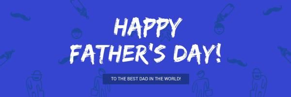 festival, fathers day, dad, Happy Father's Day Twitter Cover Template
