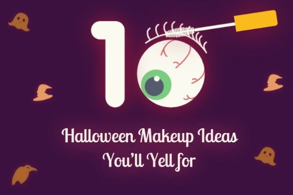 make up, cosmetics, article, Halloween Makeup Ideas Blog Title Template