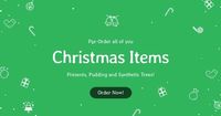 xmas, merry christmas, sale, Green christmas gifts facebook ads Facebook Ad Medium Template