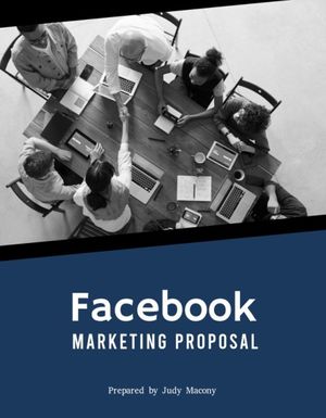 ブルーフェイスブックマーケティング小道具 提案書