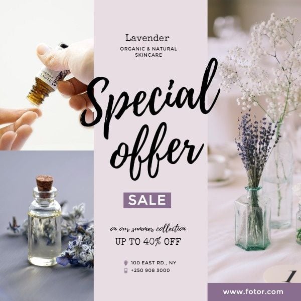 sale, business, promotion, Skincare Special Offer  Instagram Post Template