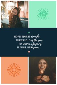 happiness, happy new year, new years, New Year Smile Collage Pinterest Post Template