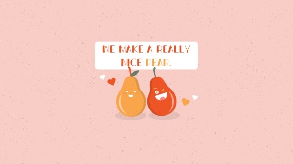 Valentine Nice Pear Wallpaper