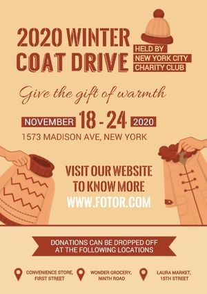 Winter Coat Drive Poster