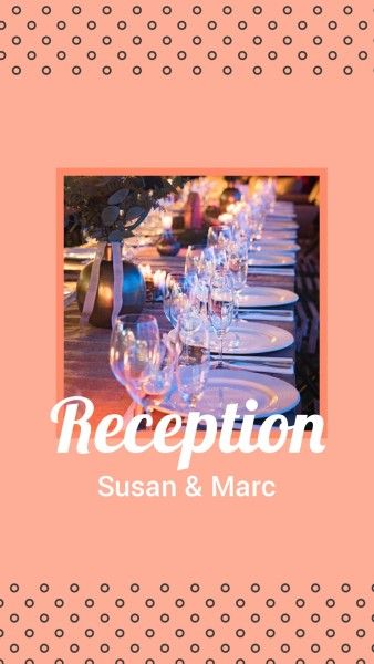 ceremony, engagement, proposal, Reception For Susan And Marc Instagram Story Template