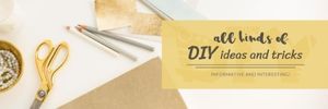 trick, skill, guide, Workshop DIY Ideas Twitter Cover Template