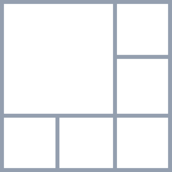 Blank 6 Grids Collage Classic Collage
