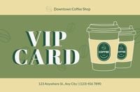 コーヒー・VIPカード IDカード・会員カード・スタンプカード