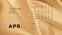 Color Elegant Calendar 2022 Calendar