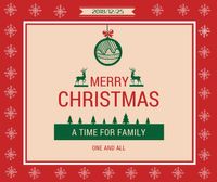 christmas, xmas, festival, Merry happy new year Facebook Post Template