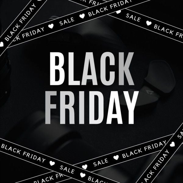 electronic, promotion, business, Black Black Friday Sale  Instagram Post Template