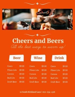 meal, celebration, business, Orange Wine And Food Fair  Menu Template