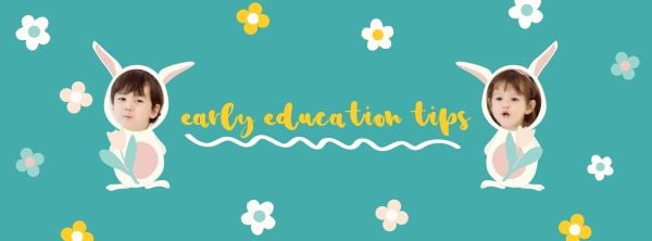 Green Cute Rabbit Banner