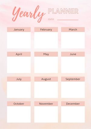 粉红年度计划 日常计划