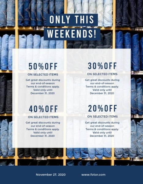 Blue Jean Clothes Discount  Coupon