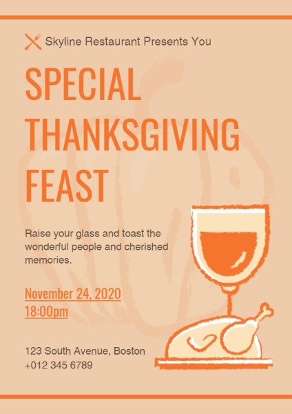 Special Thanksgiving Feast Flyer