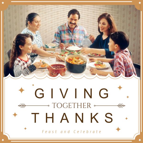 Thanksgiving Day Feast Instagram Post