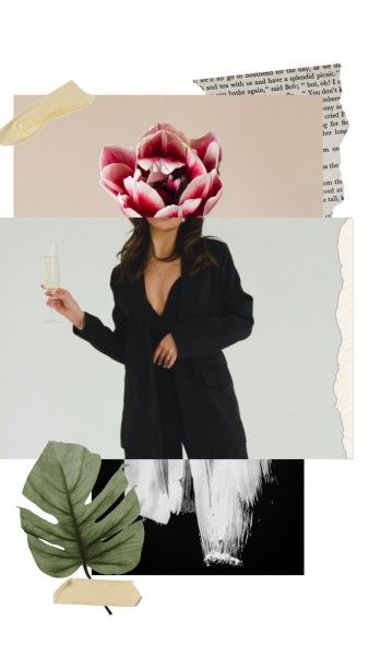 life, leaf, torn paper, White Montage Girl Collage Photo Collage 9:16 Template