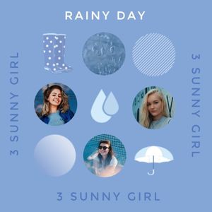 girl, boots, fashion, Purple Rain Drops Music Album Cover Template