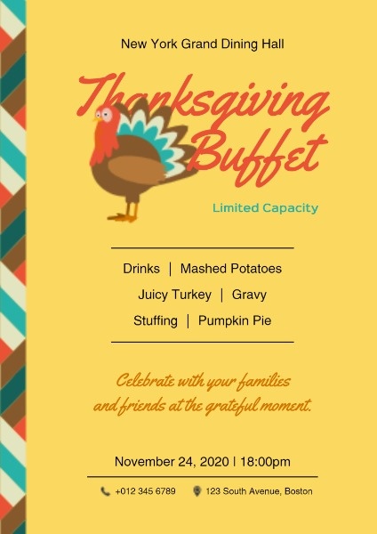 Thanksgiving Buffet Poster