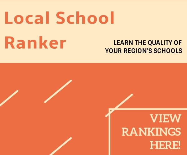 Orange And Simple Local School Ranking Ads Design  Medium Rectangle