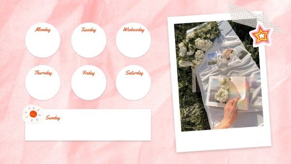 nature, time, schedule, White And Pink Calendar Template