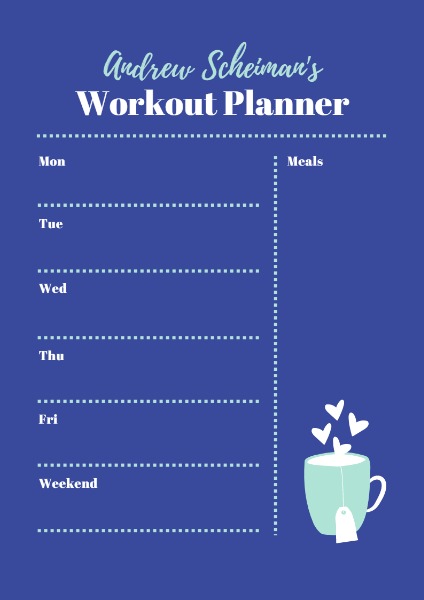 Workout Planner Planner