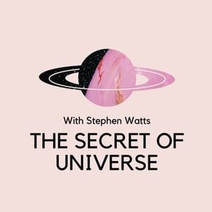 quotes, star, photo, Pink Satellite The Secret Of Universe Podcast Cover Template