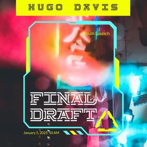 poster, commercial, business, Red Blue Cyberpunk Silent City Album Launch Album Cover Template