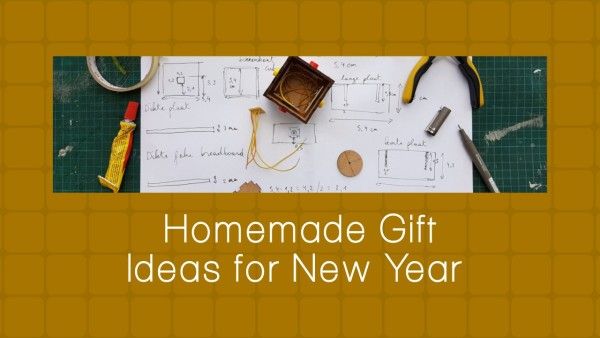 handmade, idea, scratch paper, Brown New Year Gift Youtube Thumbnail Template