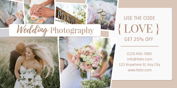 Wedding Photography Studio Promotion Twitter Post