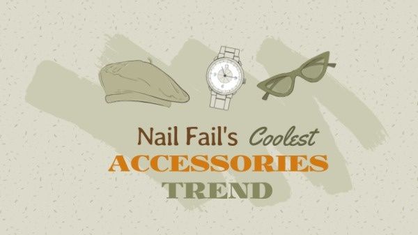 fashion, fashionable, trendy, Accessories Trend Youtube Thumbnail Template