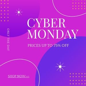 deals, sale, business, Pink Cyber Monday Shop Now Instagram Post Template
