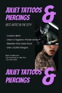 craft, store, operation, Local Tattoo And Piercing Pinterest Post Template