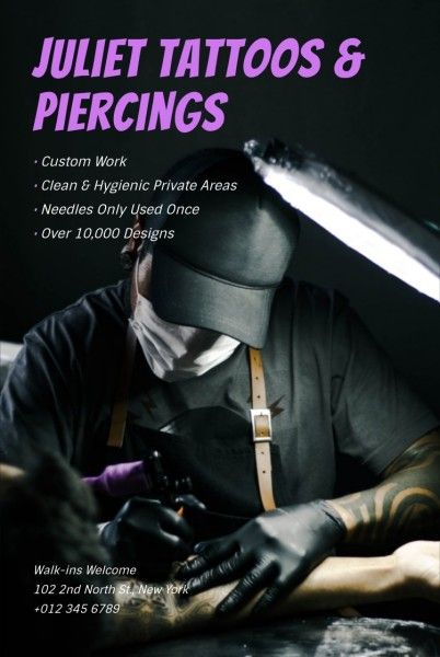 store, operation, piercings, Local Tattoo And Piercing Pinterest Post Template