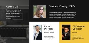 internet, online, business, Black And Yellow Interior Design Service Website Template