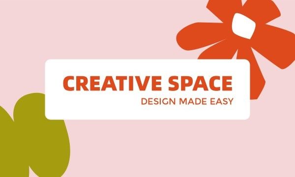 company, artistic, art, Pink Design Studio Business Card Template