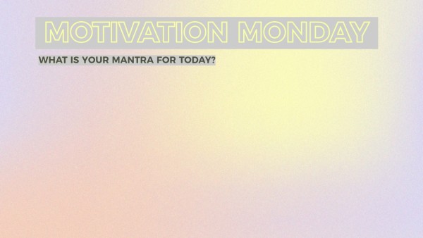 Pink Motivation Monday Zoom Background