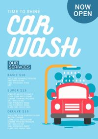 car washing service, service, sale, Car Wash Flyer Template