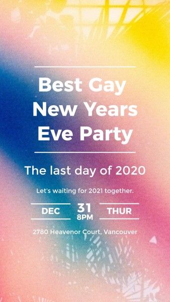 gay, lgbt, social media, Red Yellow Pink New Year Sale Event Instagram Story Template