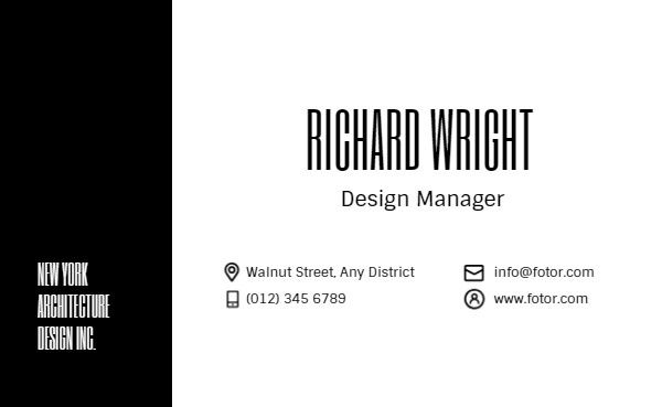 building, life, engineering, Black Architecture Design Company  Business Card Template