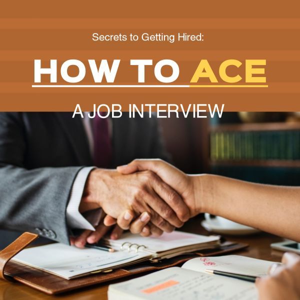 work, occupation, life, How To Ace A Job Interview Instagram Post Template